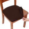 Unyqoos® Rekbare stoelhoezen van jacquardstof voor eetkamerstoelen, wasbaar en eenvoudig te bevestigen