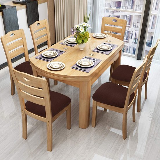Unyqoos® Rekbare stoelhoezen van jacquardstof voor eetkamerstoelen, wasbaar en eenvoudig te bevestigen