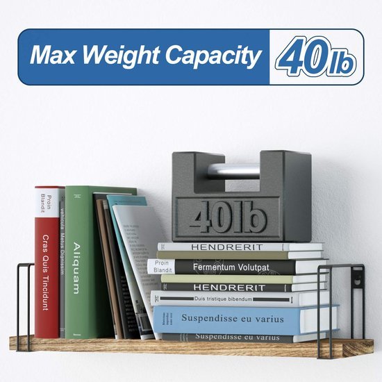 Unyqoos ® Stijlvolle Houten Wandplank Set van 3 voor Diverse Ruimtes in Huis