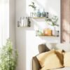 Unyqoos ® Stijlvolle Houten Wandplank Set van 3 voor Diverse Ruimtes in Huis