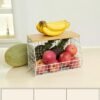 Unyqoos ® Fruitschaal Met Veelzijdige Opbergmogelijkheden Voor Keuken, Badkamer En Meer - Gelaagd En Wandmontage Opties