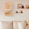 Unyqoos ® Houten Boho Wandrek voor Stijlvolle Woonkamer en Slaapkamer Decoratie