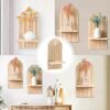 Unyqoos ® Houten Boho Wandrek voor Stijlvolle Woonkamer en Slaapkamer Decoratie