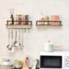 Unyqoos ® Stijlvolle Zwevende Wandplanken Set met Handdoekhouder voor Diverse Ruimtes