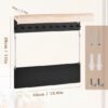 Unyqoos® Houten wandorganizer met opbergrek en 10 haken voor sleutels en meer