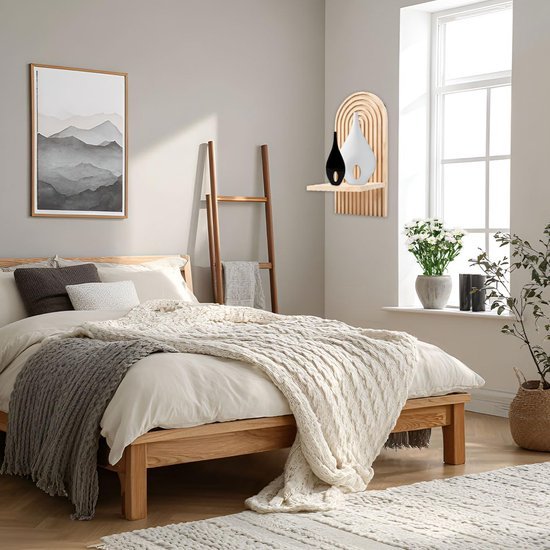 550x550-28518.jpg Unyqoos® Set van twee houten zwevende wandrekken voor stijlvolle wanddecoratie