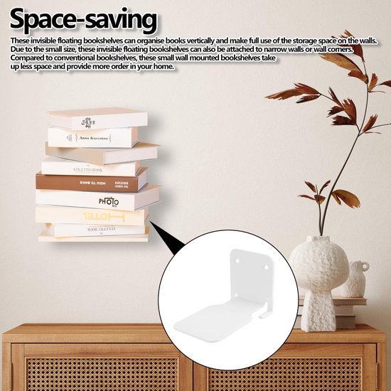 550x550-28528.jpg Unyqoos® Set van 4 zwevende boekenplanken voor stijlvolle en ruimtebesparende wandopslag