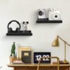 Unyqoos® Set van twee rustieke houten wandplanken voor decoratie en opslag