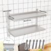 Unyqoos® Roestvrijstalen keukenwandrek voor efficiënte opslag in horeca en thuis