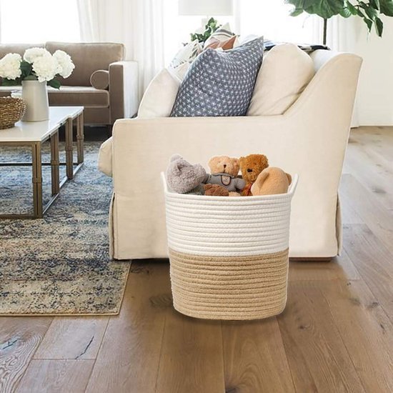 550x550-28669.jpg Unyqoos® Stijlvolle en Functionele Katoenen Opbergmand voor Iedere Ruimte in Huis