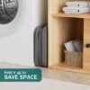 Unyqoos® Ruime en Opvouwbare Wasmand met Deksel en Kunststof Handvat voor Eenvoudig Draagcomfort