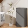 Unyqoos® Ruime en Opvouwbare Wasmand met Deksel en Kunststof Handvat voor Eenvoudig Draagcomfort