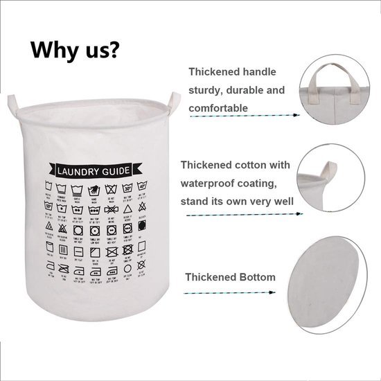 Unyqoos® Stijlvolle en Praktische Wasmand Set voor Efficiënt Wassen en Opslag