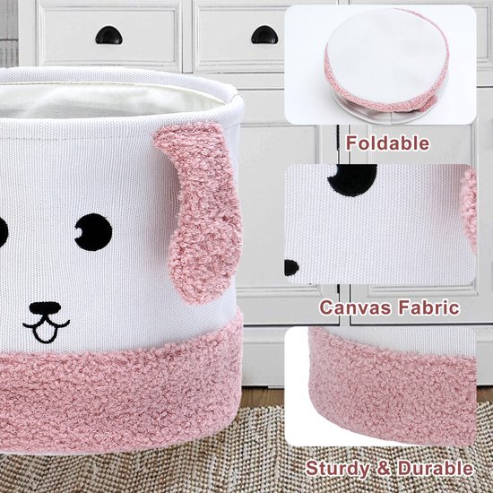 Unyqoos® Decoratieve Linnen Opbergmand voor Kinderen met Cartoon Design en Multifunctioneel Gebruik