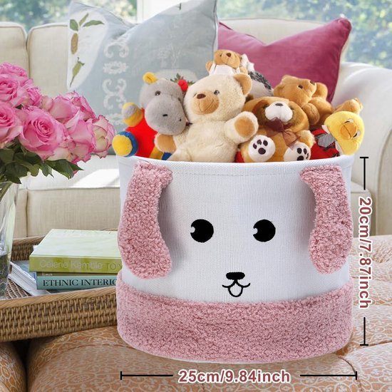 Unyqoos® Decoratieve Linnen Opbergmand voor Kinderen met Cartoon Design en Multifunctioneel Gebruik