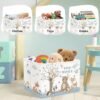 Unyqoos® Opvouwbare Kinderwasmand met Bosdierenprint en Handige Opbergoplossingen voor Kinderen