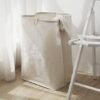 550x550-28768.jpg Unyqoos® Opvouwbare Wastas van 60L met Houten Handvatten voor Badkamer en Huishoudelijke Opslag