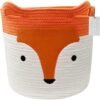 550x550-28779.jpg Unyqoos® Opvouwbare Katoenen Opbergmand met Schattig Vosontwerp en Handige Handgrepen voor Kinderen