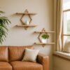 550x550-28874.jpg Unyqoos® Stijlvolle wandplanken set met diamantvormig design voor moderne inrichting