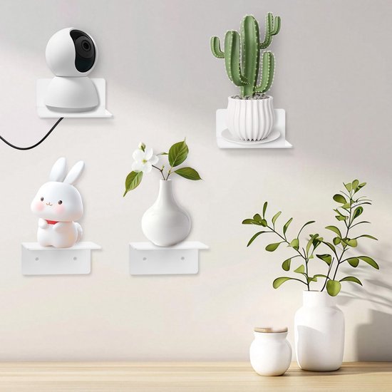 550x550-28882.jpg Unyqoos® Set van vier multifunctionele zwevende wandplanken voor elke kamer