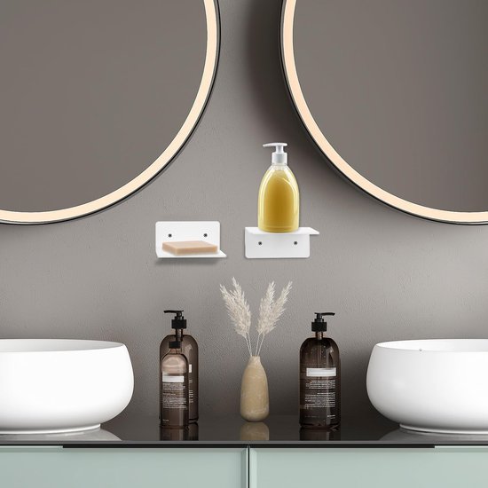 550x550-28885.jpg Unyqoos® Set van vier multifunctionele zwevende wandplanken voor elke kamer