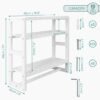Unyqoos® Decoratief houten wandrek met handdoekhouder voor elke ruimte in huis
