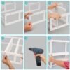 Unyqoos® Decoratief houten wandrek met handdoekhouder voor elke ruimte in huis