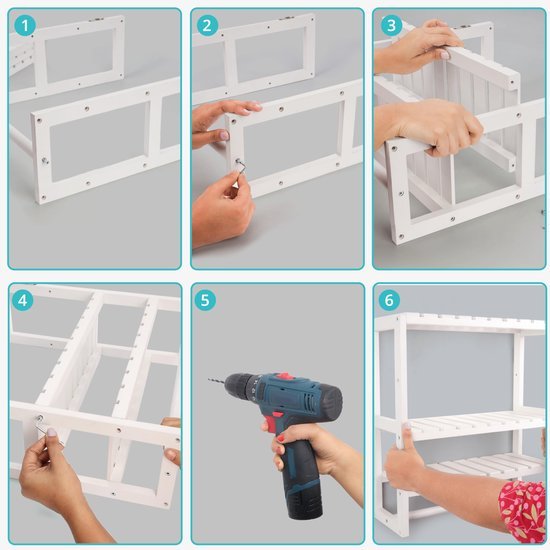 Unyqoos® Decoratief houten wandrek met handdoekhouder voor elke ruimte in huis