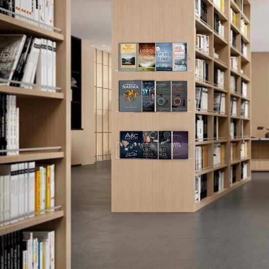 550x550-28919.jpg Unyqoos® Transparante acryl wandrekken set van 3 voor boeken en tijdschriften