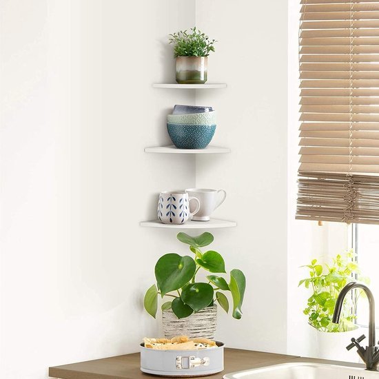 550x550-28971.jpg Unyqoos® Set van 3 zwevende hoekplanken voor stijlvolle opslag in elke kamer