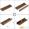Unyqoos® Stijlvolle Zwevende Wandplanken Set van 3 met Onzichtbare Bevestiging voor Diverse Ruimtes