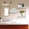 550x550-29034.jpg Unyqoos® Set van 2 rustieke houten wandplanken met beschermrand voor diverse ruimtes