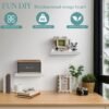 550x550-29036.jpg Unyqoos® Set van 2 rustieke houten wandplanken met beschermrand voor diverse ruimtes