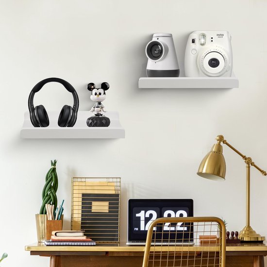 550x550-29040.jpg Unyqoos® Set van 2 rustieke houten wandplanken met beschermrand voor diverse ruimtes