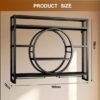 Unyqoos® Hangend wijnrek met drie niveaus voor glazen en flessenopslag