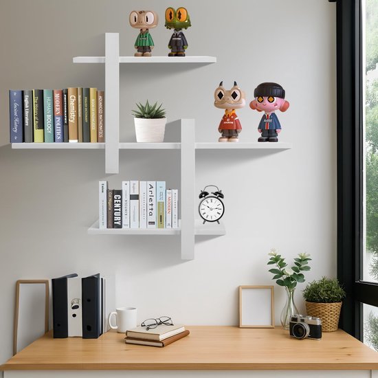 550x550-29106.jpg Unyqoos® Set van 2 stijlvolle zwevende wandplanken voor elke ruimte in huis of kantoor