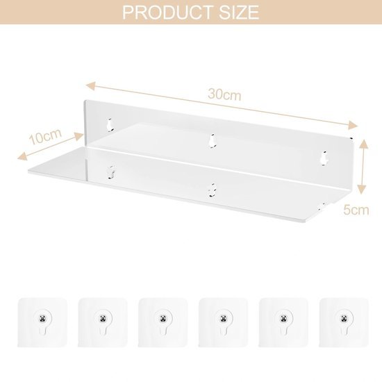 550x550-29116.jpg Unyqoos® Twee stuks zwevend wandrek zonder boren voor badkamer en woonkamer
