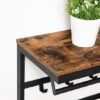 Unyqoos® Wandgemonteerde Kapstok met Plank en 10 Haken voor Diverse Ruimtes 80x30x42 cm