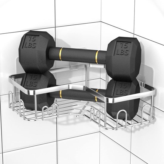Unyqoos® Innovatieve Zelfklevende Doucheplanken Set voor Ruimtebesparende Badkamerorganisatie