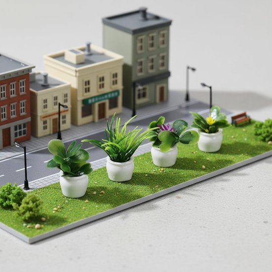 Unyqoos® Uitgebreide set miniatuur accessoires voor poppenhuis en feeëntuin decoratie