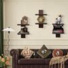 Unyqoos® Moderne verticale boekenplank set van 2 voor stijlvolle muurdecoratie