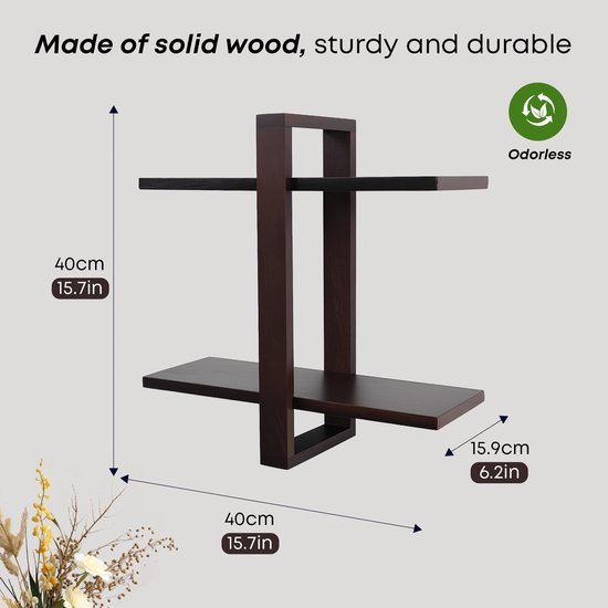 550x550-29266.jpg Unyqoos® Set van 2 multifunctionele houten wandplanken voor stijlvol opbergen en decoreren