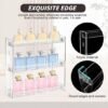 Unyqoos® Transparant acryl wandrek zonder boren voor efficiënte opbergruimte