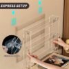 Unyqoos® Transparant acryl wandrek zonder boren voor efficiënte opbergruimte