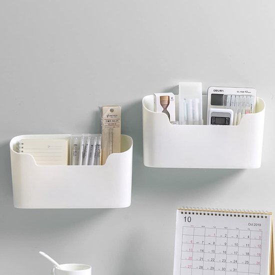 Unyqoos® Zelfklevende Opbergdozen voor Keukenkast en Badkamer - Set van 2 Stuks, Multifunctionele Opslagoplossing