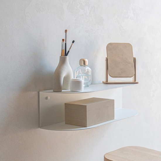 550x550-29369.jpg Unyqoos® Wandgemonteerde make-uptafel met zwevende planken voor veelzijdig gebruik