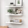 Unyqoos® Moderne zwevende wandplanken voor stijlvolle opslag en decoratie in huis, set van 3
