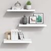 Unyqoos® Moderne zwevende wandplanken voor stijlvolle opslag en decoratie in huis, set van 3