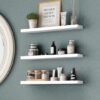 Unyqoos® Moderne zwevende wandplanken voor stijlvolle opslag en decoratie in huis, set van 3