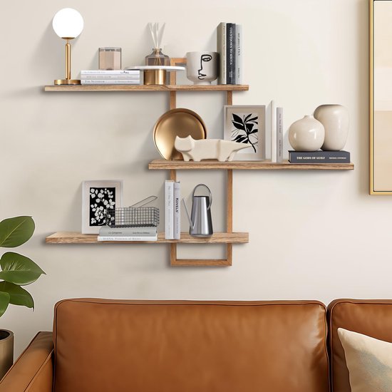 550x550-29394.jpg Unyqoos® Set van drie zwevende wandplanken van eikenhout voor woonkamer en slaapkamer
